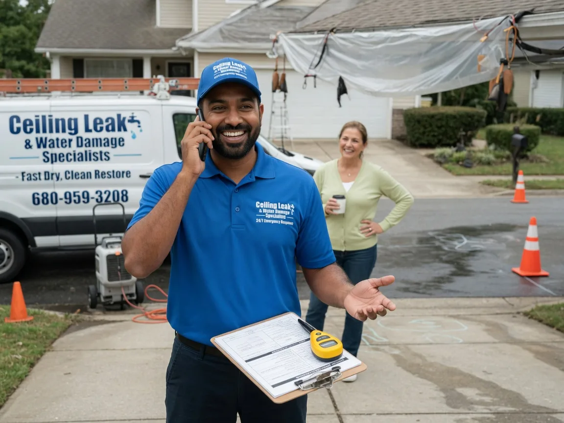 Ceiling Leak Cleanup Beckville, TX FAQs